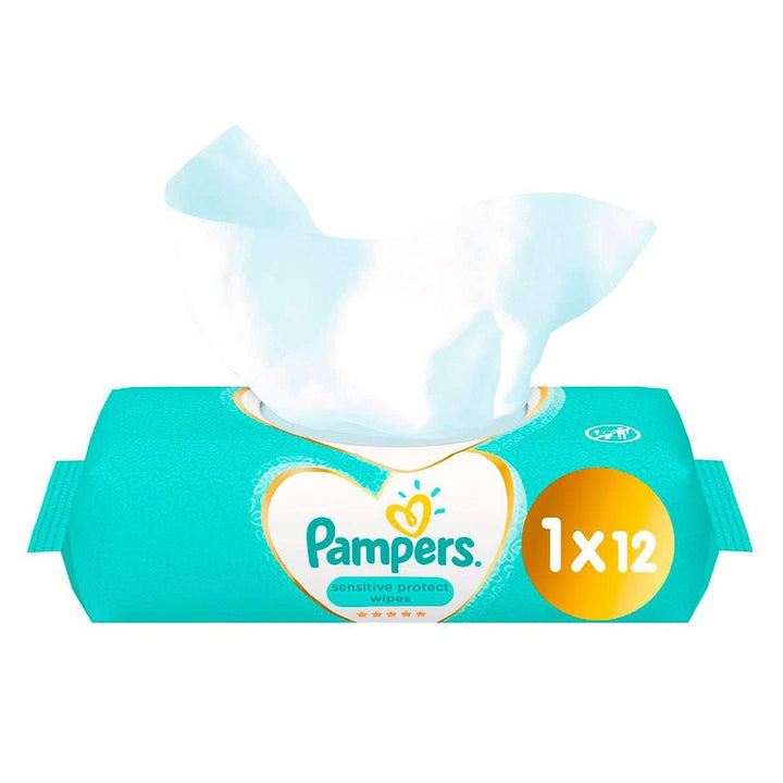 Pampers Sensitive Protect Baby Wet Wipes, Pack of 12's - Easy Pharmacy LLC