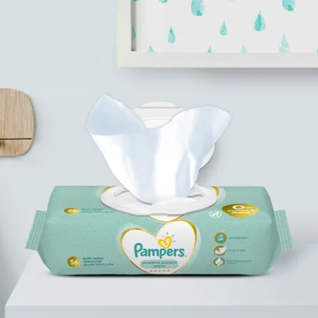 Pampers Sensitive Protect Baby Wet Wipes, Pack of 12's - Easy Pharmacy LLC