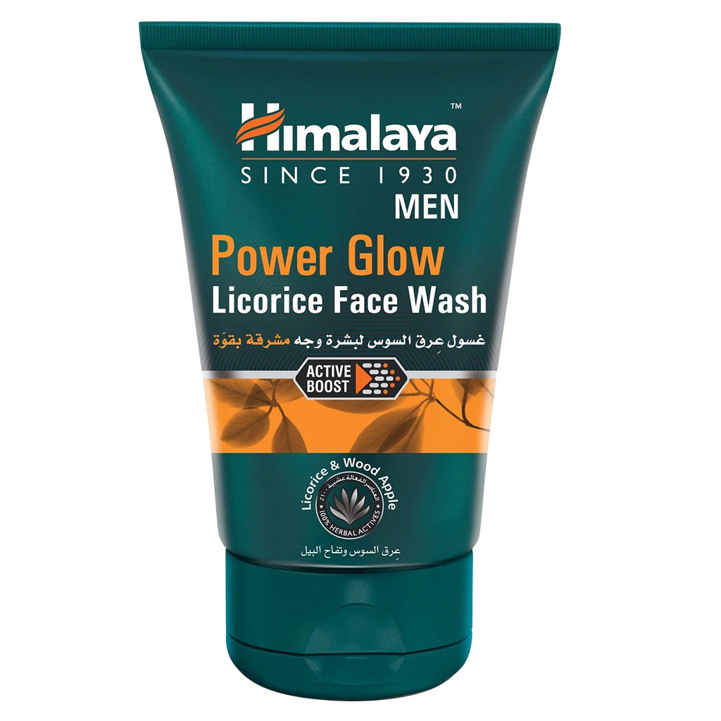 Himalaya Men’s Power Glow Active Boost Licorice Face Wash 100ml - Easy Pharmacy LLC