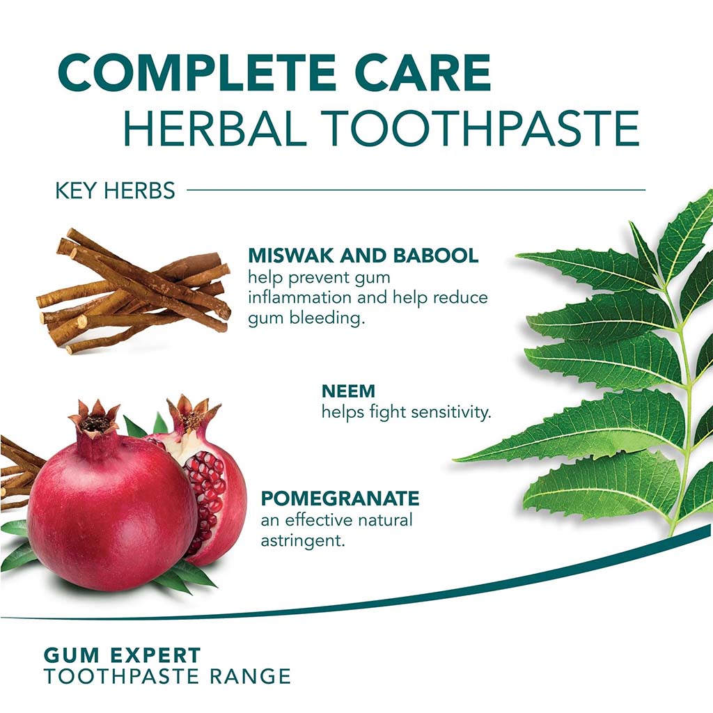 Himalaya Gum Expert Complete Care Paraben-Free Herbal Toothpaste 100ml, Pack of 3's - Easy Pharmacy LLC