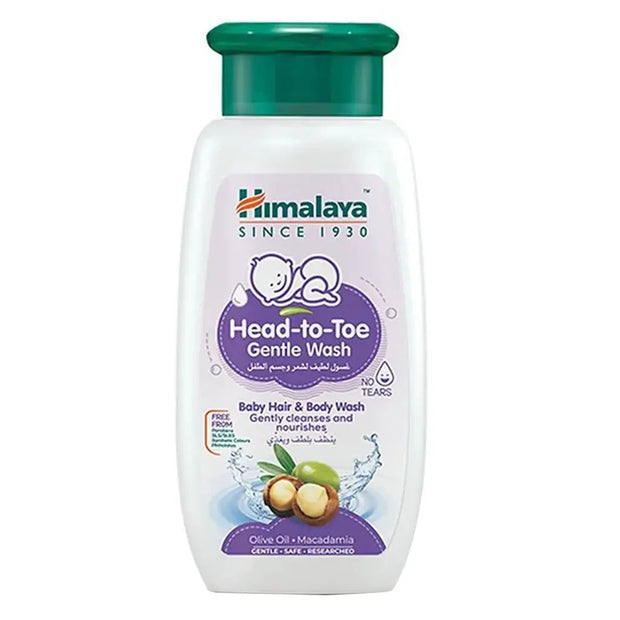 Himalaya Head To Toe No-Tears Baby Hair & Body Gentle Wash 200ml