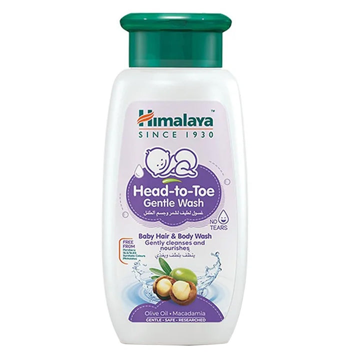 Himalaya Head To Toe No-Tears Baby Hair & Body Gentle Wash 200ml - Easy Pharmacy LLC