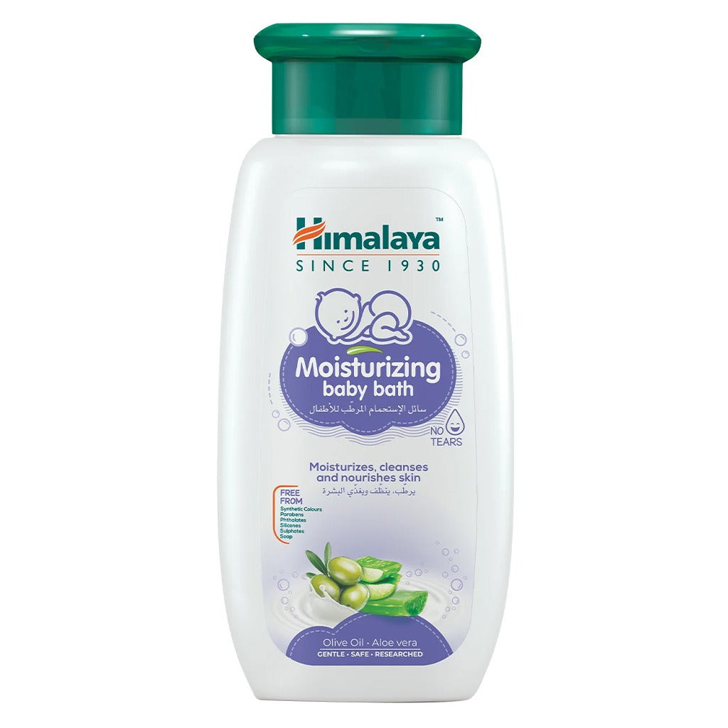Himalaya Moisturizing No-Tears Gentle Baby Bath With Olive Oil & Aloe Vera 200ml - Easy Pharmacy LLC