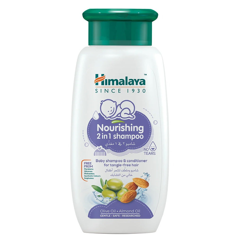 Himalaya Nourishing 2-In-1 Baby Shampoo & Conditioner For Tangle Free Hair 400ml - Easy Pharmacy LLC