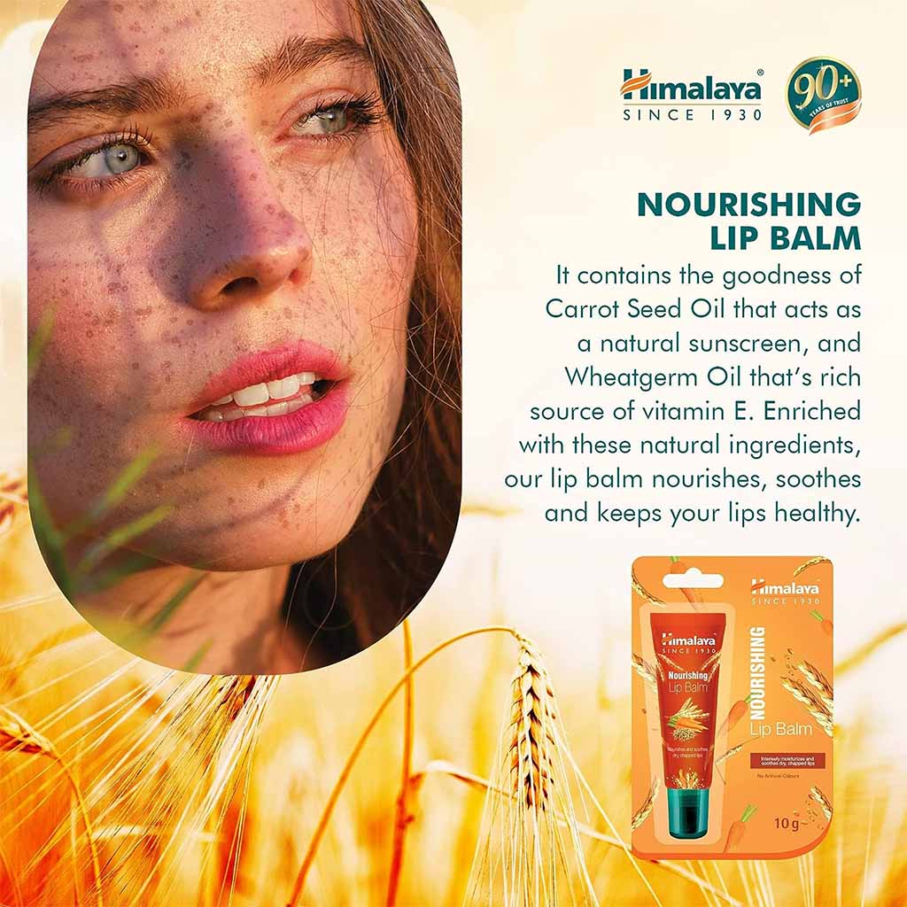 Himalaya Nourishing Lip Balm For Dry Chapped Lips 10g - Easy Pharmacy LLC