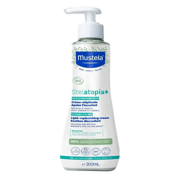 Mustela Stelatopia Lipid-Replenishing Baby Cream – 300 ml