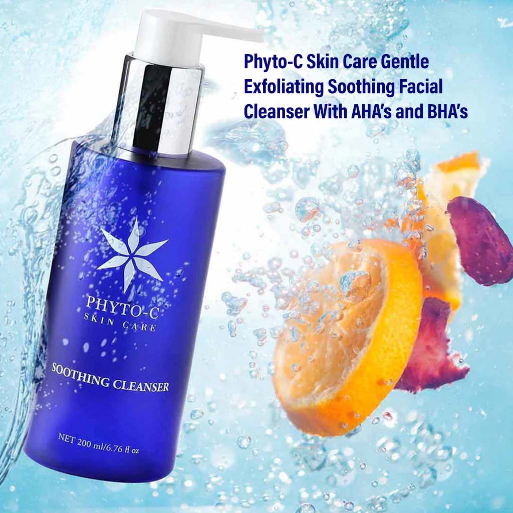 Phyto-C Skin Care Gentle Exfoliating Soothing Facial Cleanser With AHA’s and BHA’s 200ml - Easy Pharmacy LLC