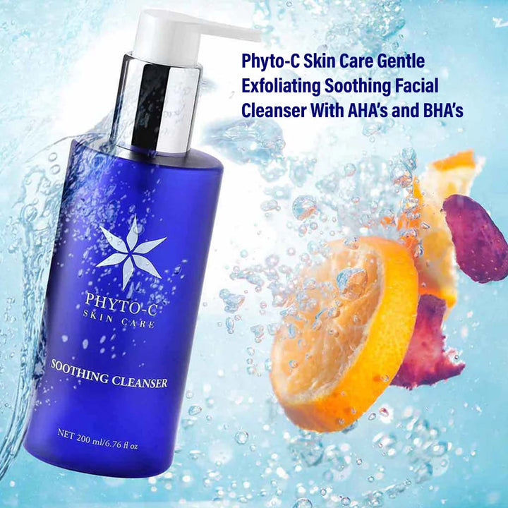Phyto-C Skin Care Gentle Exfoliating Soothing Facial Cleanser With AHA’s and BHA’s 200ml - Easy Pharmacy LLC