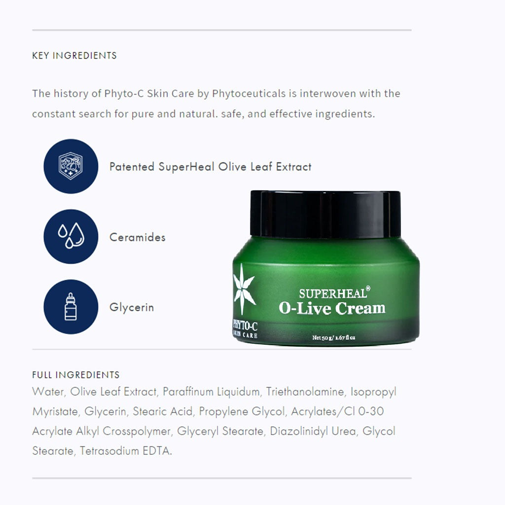 Phyto-C Superheal O-Live Antioxidant Moisturizing Cream 50G - Easy Pharmacy LLC