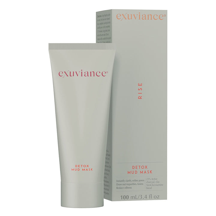 Exuviance Detox Clarifying Mud Facial Mask Treatment With Activated Charcoal 100ml - Easy Pharmacy LLC