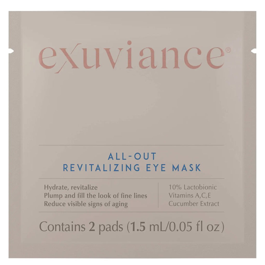 Exuviance All-Out Revitalizing Anti-Aging Eye Mask Pads 1.5ml, Pack of 2 Pads per 12 Packets - Easy Pharmacy LLC