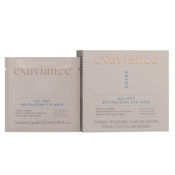 Exuviance All-Out Revitalizing Anti-Aging Eye Mask Pads 1.5ml, Pack of 2 Pads per 12 Packets - Easy Pharmacy LLC