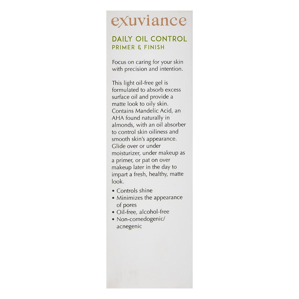Exuviance Daily Oil Control Face Primer & Matte Finish AHA/PHA Gel For Oily & Acne-Prone Skin 30g - Easy Pharmacy LLC