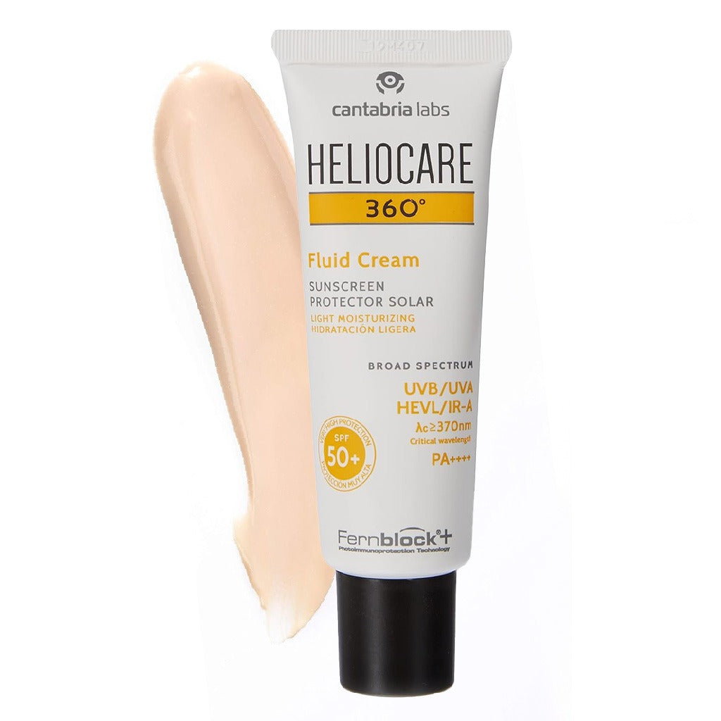 Heliocare 360° Fluid Cream Broad Spectrum Sunscreen With SPF 50+ & PA++++ 50ml - Easy Pharmacy LLC