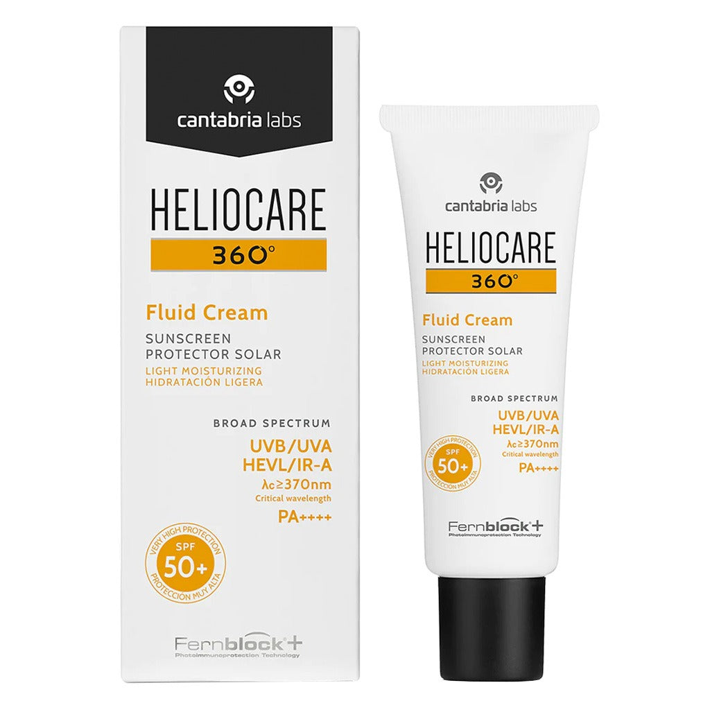 Heliocare 360° Fluid Cream Broad Spectrum Sunscreen With SPF 50+ & PA++++ 50ml - Easy Pharmacy LLC