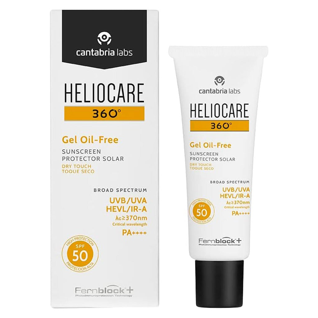 Heliocare 360° Gel Oil-Free Broad Spectrum Sunscreen Dry Touch With SPF 50 & PA++++ 50ml - Easy Pharmacy LLC