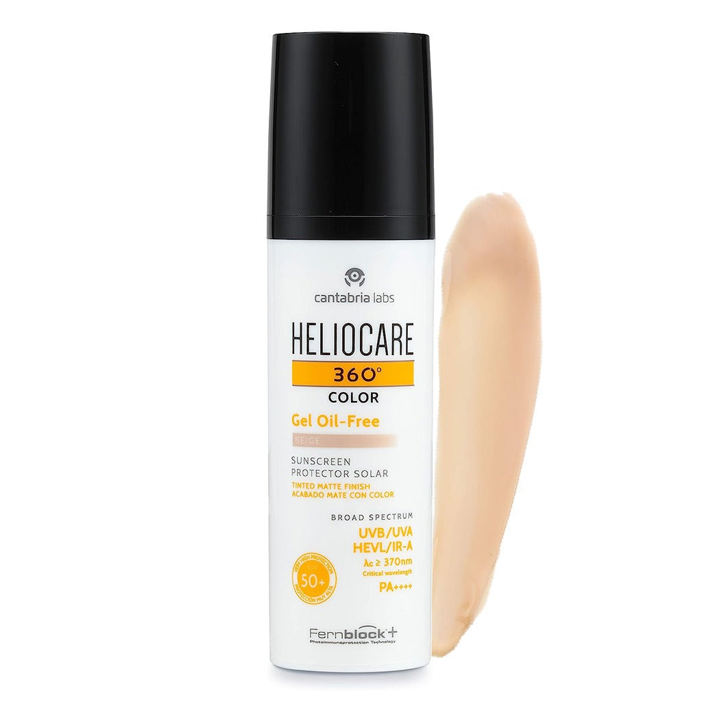 Heliocare 360° Gel Oil-Free Broad Spectrum Tinted Sunscreen With SPF50+ & PA++++ - Beige 50ml - Easy Pharmacy LLC