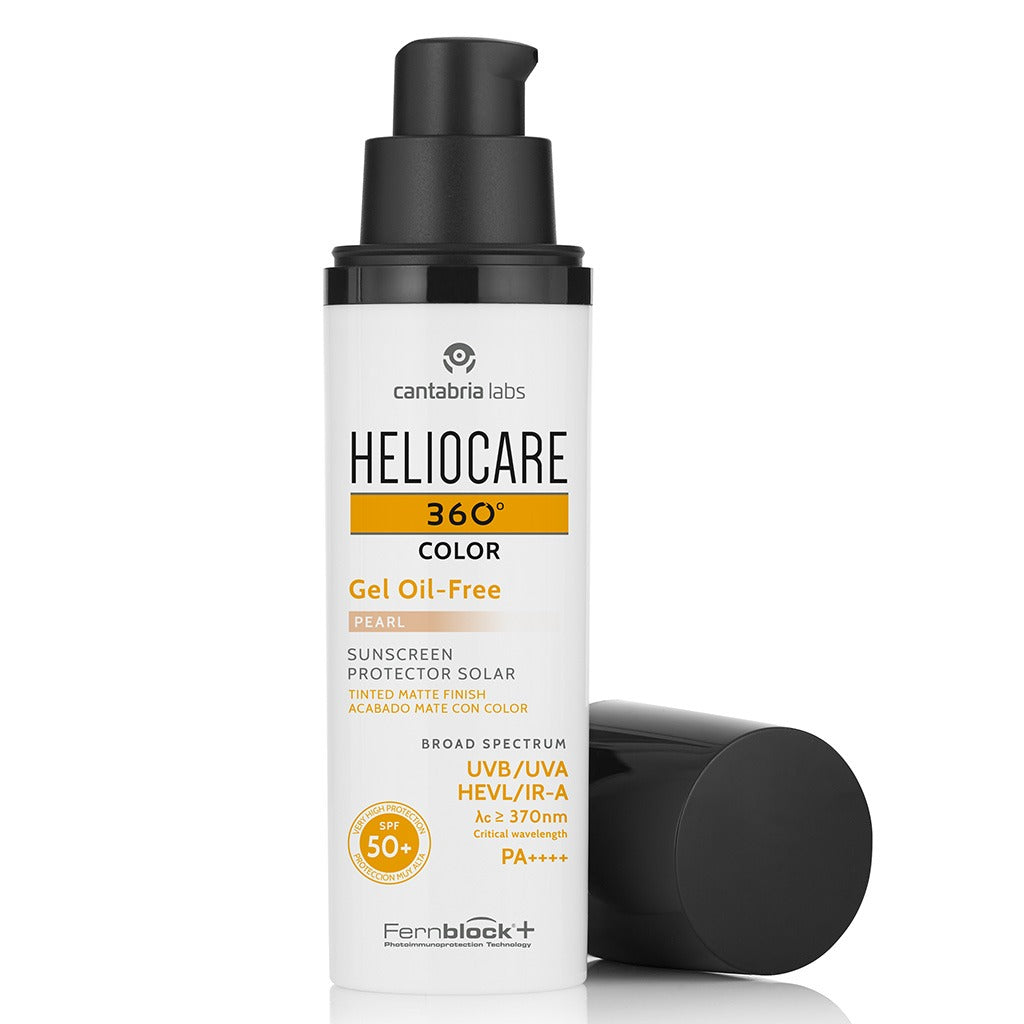 Heliocare 360° Gel Oil-Free Broad Spectrum Sunscreen With SPF50+ & PA++++ - Pearl 50ml - Easy Pharmacy LLC