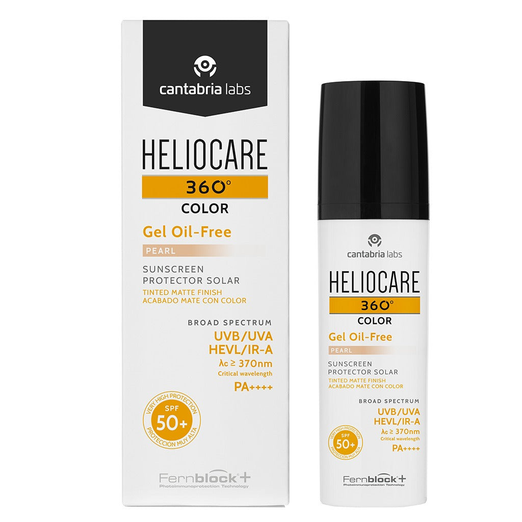 Heliocare 360° Gel Oil-Free Broad Spectrum Sunscreen With SPF50+ & PA++++ - Pearl 50ml - Easy Pharmacy LLC