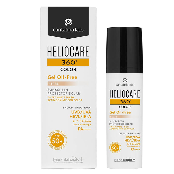 Heliocare 360° Gel Oil-Free Broad Spectrum Sunscreen With SPF50+ & PA++++ - Pearl 50ml - Easy Pharmacy LLC