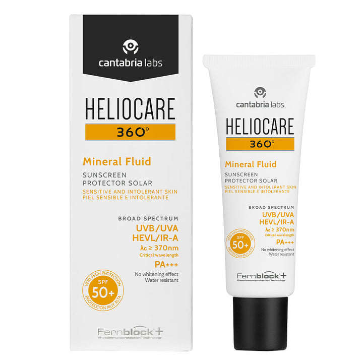 Heliocare 360° Mineral Fluid Broad Spectrum Sunscreen With SPF 50+ & PA+++ 50ml - Easy Pharmacy LLC