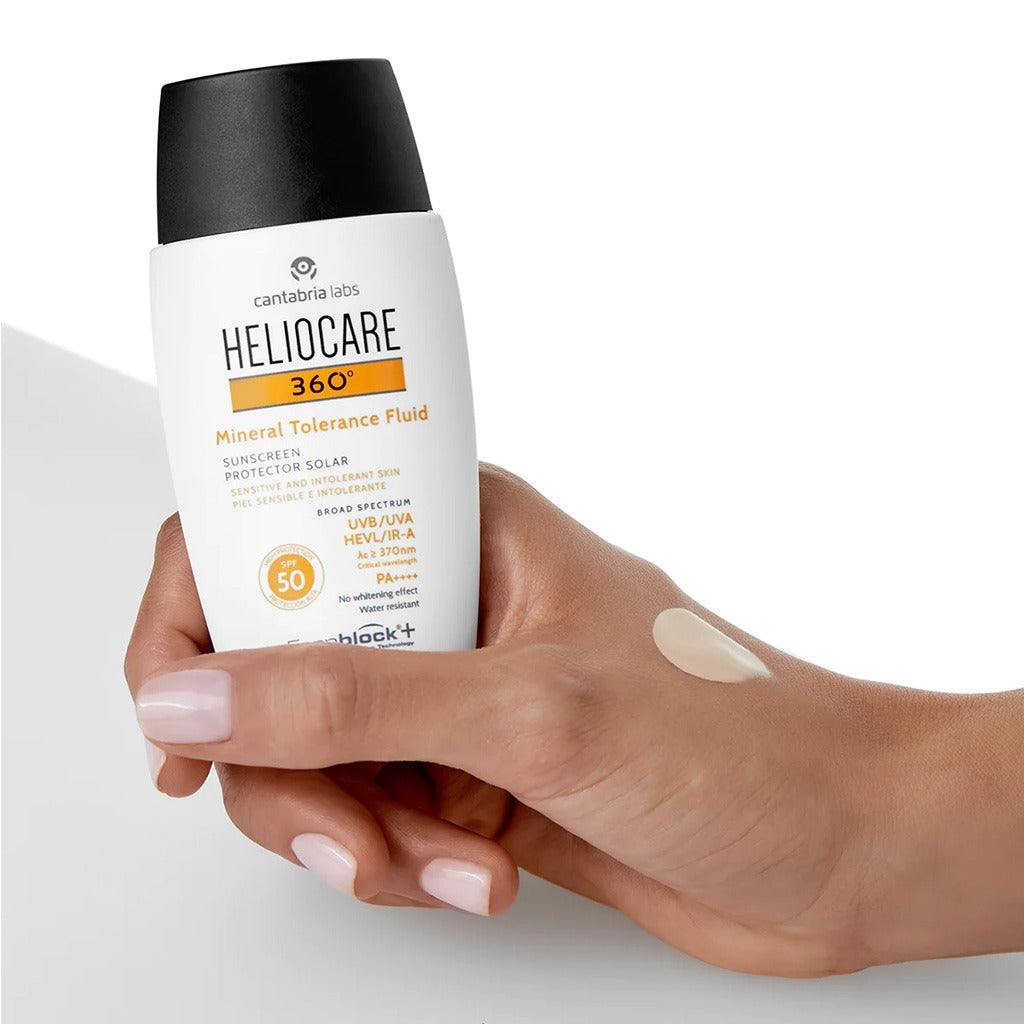 Heliocare 360° Mineral Tolerance Fluid Broad Spectrum Sunscreen With SPF 50 & PA++++ 50ml - Easy Pharmacy LLC