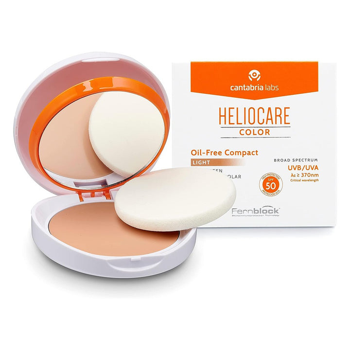 Heliocare Color Oil-Free Compact With Broad Spectrum Sunscreen SPF50 - Light 10g - Easy Pharmacy LLC