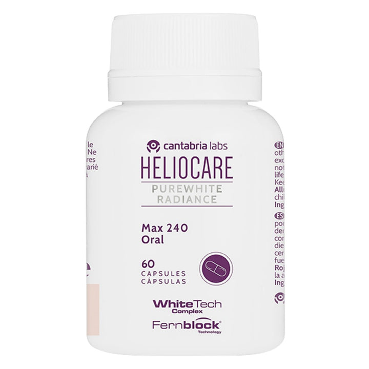 Heliocare Purewhite Radiance Max 240 Oral Capsules With White Tech Complex, Pack of 60's - Easy Pharmacy LLC