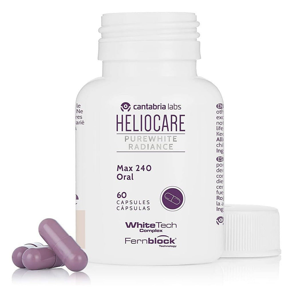 Heliocare Purewhite Radiance Max 240 Oral Capsules With White Tech Complex, Pack of 60's - Easy Pharmacy LLC