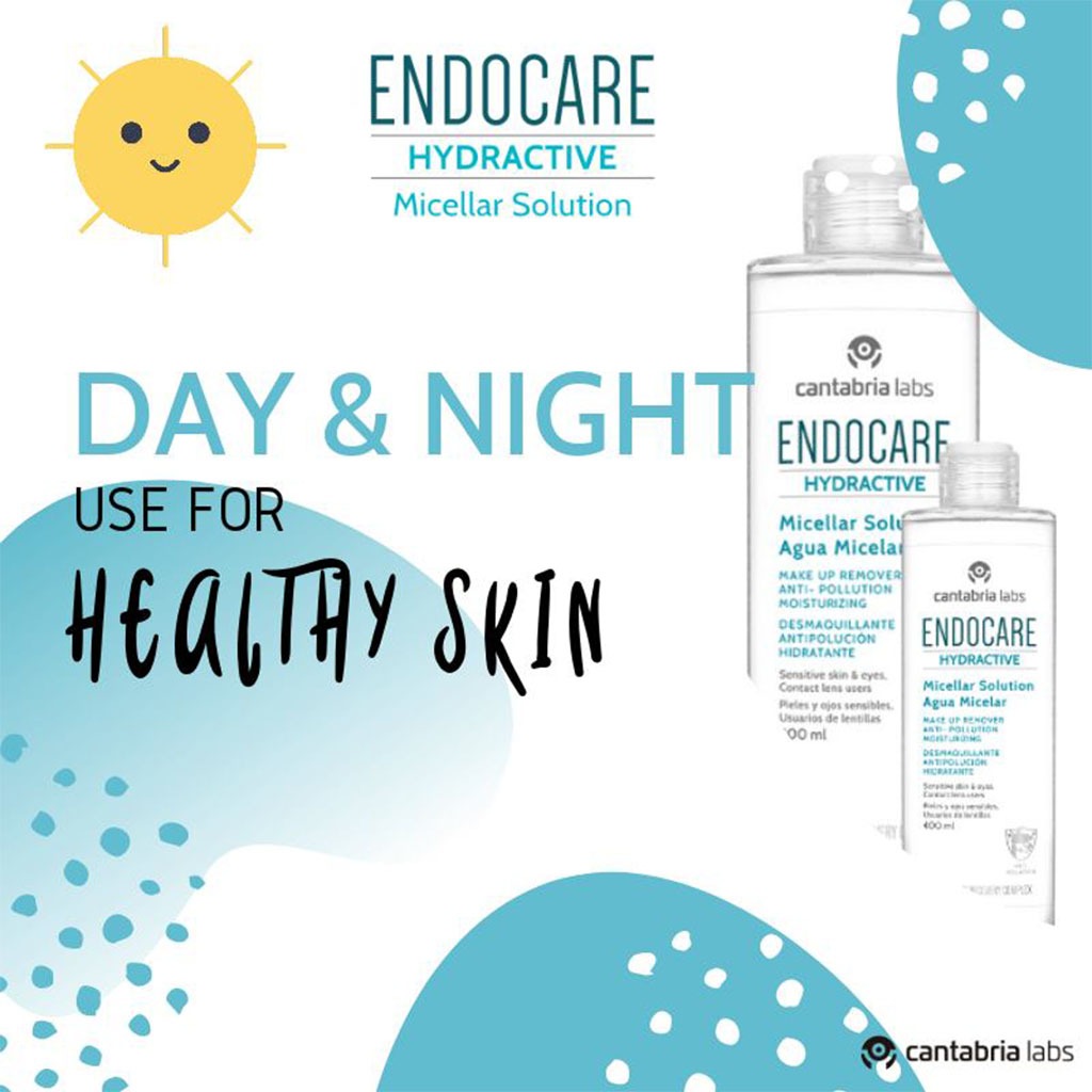 Endocare Hydractive Moisturizing Make-up Remover Micelar Solution For All Skin Types 100ml - Easy Pharmacy LLC