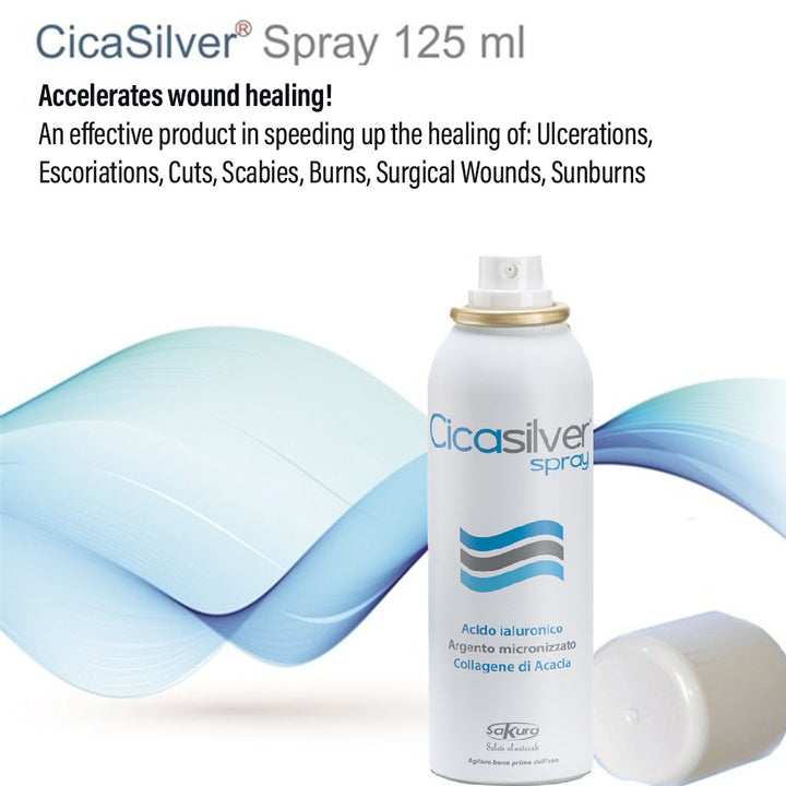 Cicasilver Skin Lesions & Wound Healing Spray 125ml - Easy Pharmacy LLC