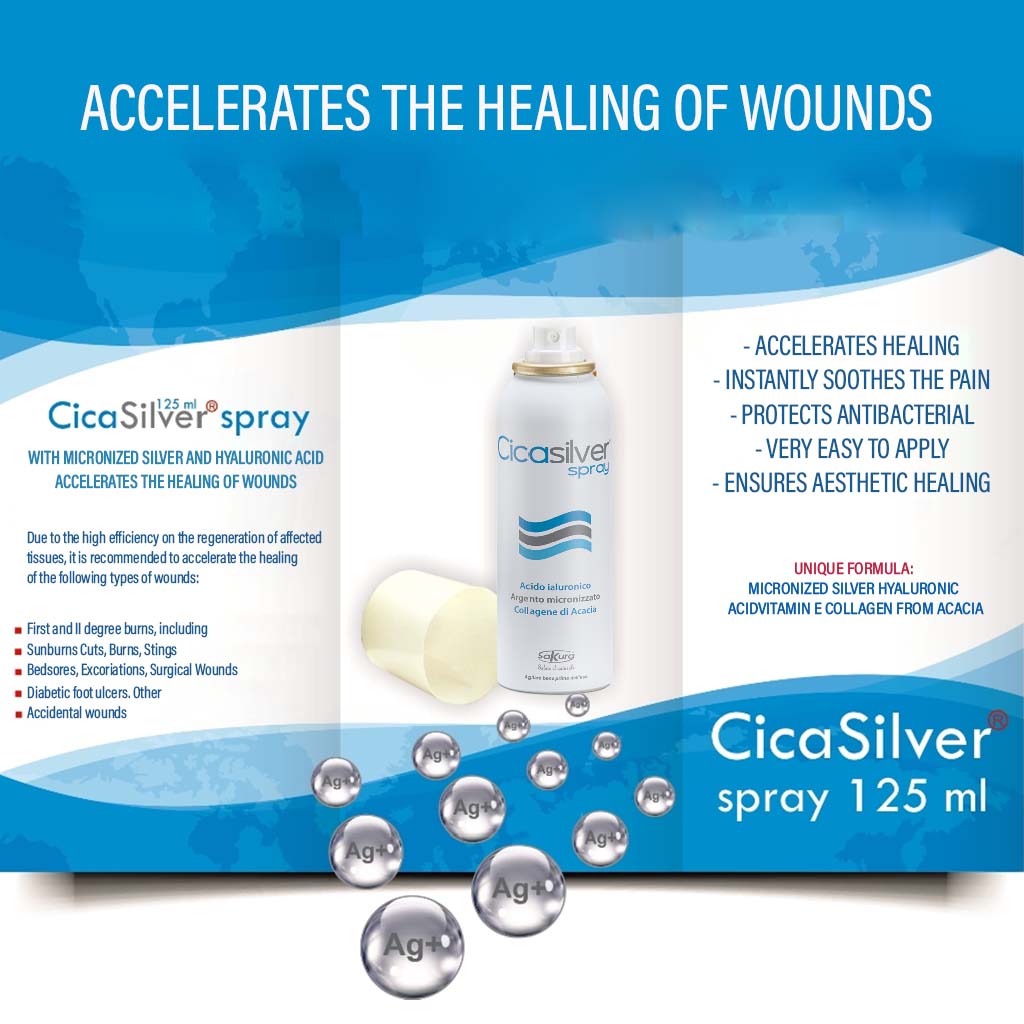 Cicasilver Skin Lesions & Wound Healing Spray 125ml - Easy Pharmacy LLC