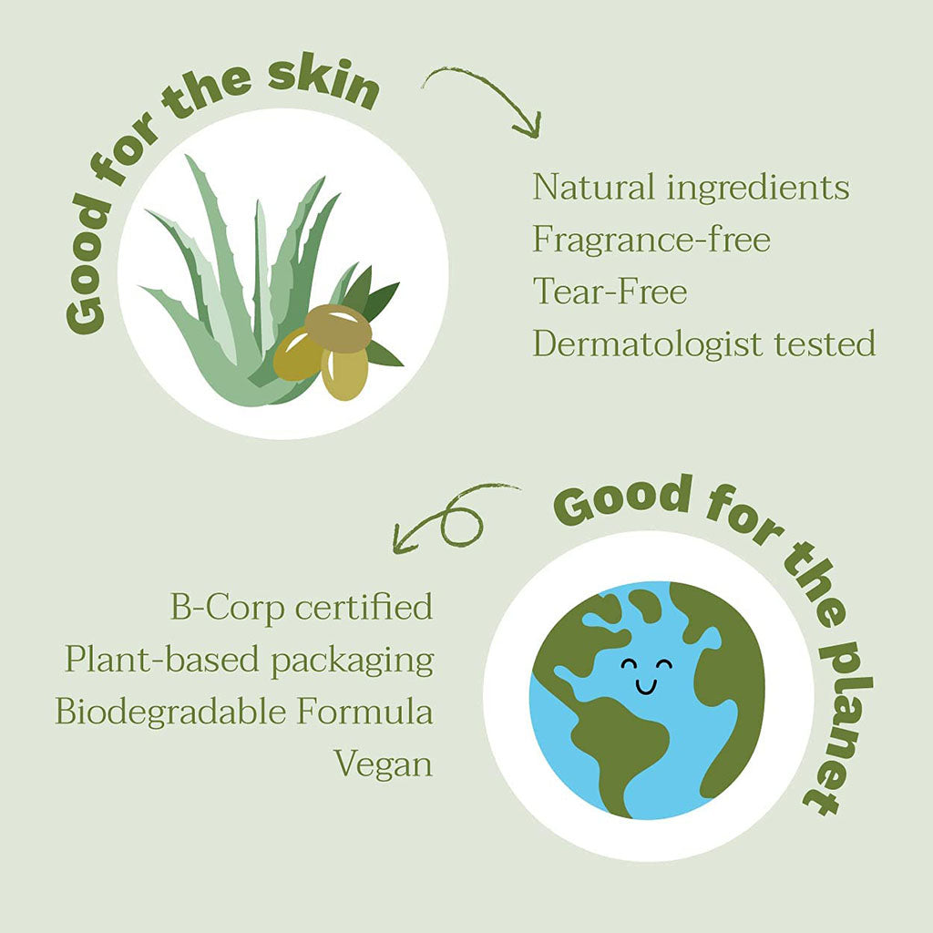 Mustela Bio Organic Fragrance-Free Baby Cleansing Gel For Hair & Body 400ml - Easy Pharmacy LLC