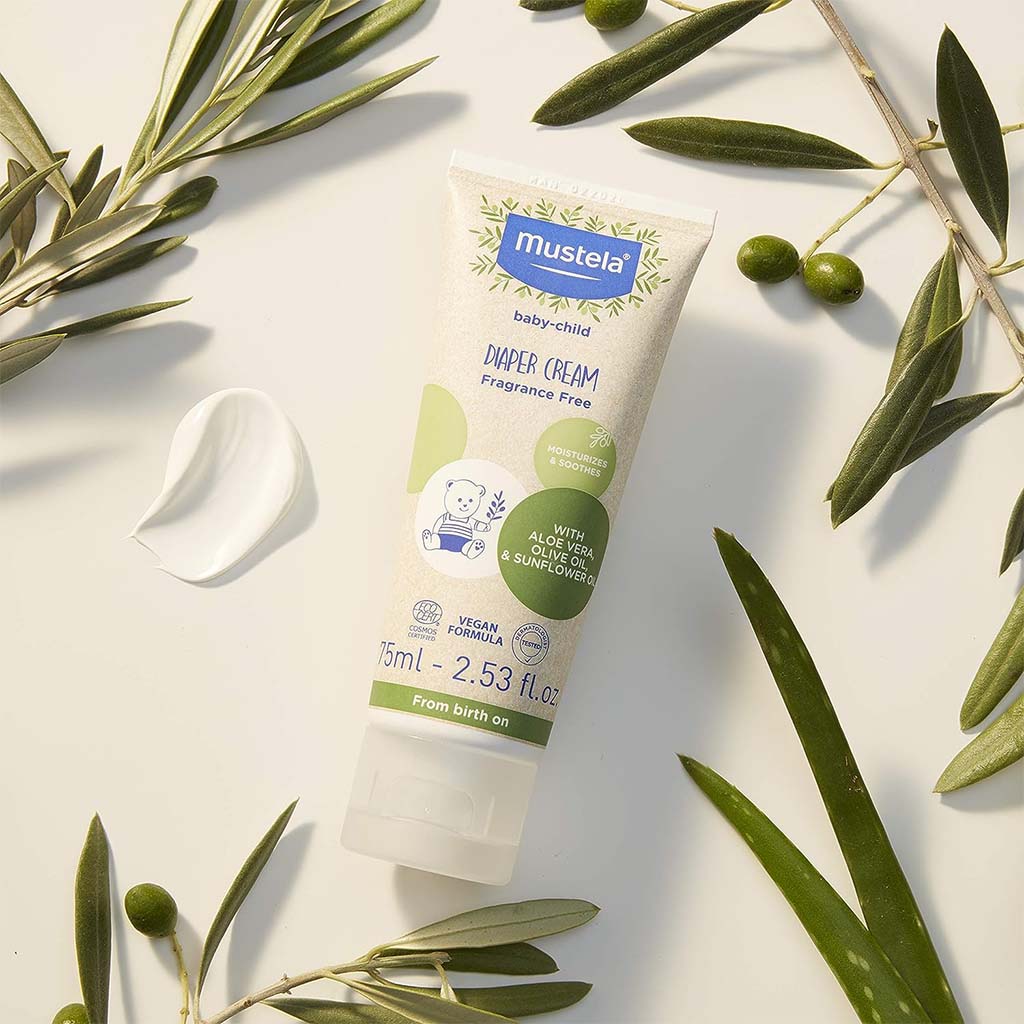 Mustela Bio Organic Moisturizing & Soothing Fragrance-Free Baby Diaper Cream 75ml - Easy Pharmacy LLC