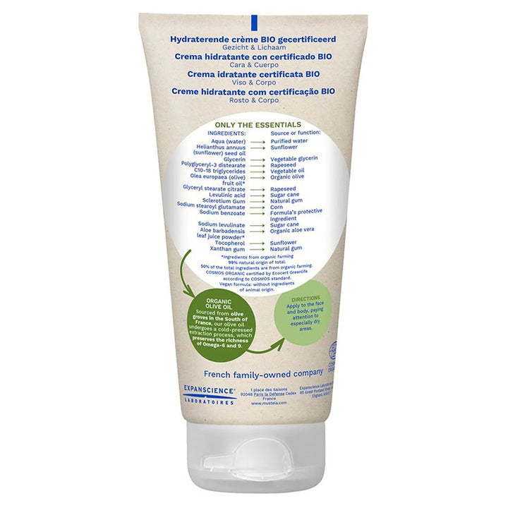 Mustela Bio Organic Hydrating Baby Cream For Face And Body 150ml - Easy Pharmacy LLC