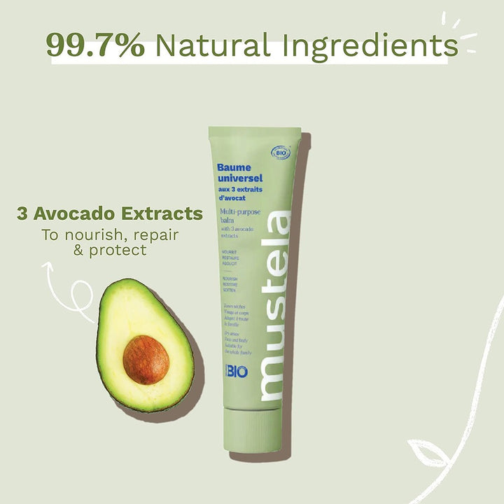 Mustela Bio Organic Multi-Purpose Balm For Baby's Dry Face And Body 75ml - Easy Pharmacy LLC