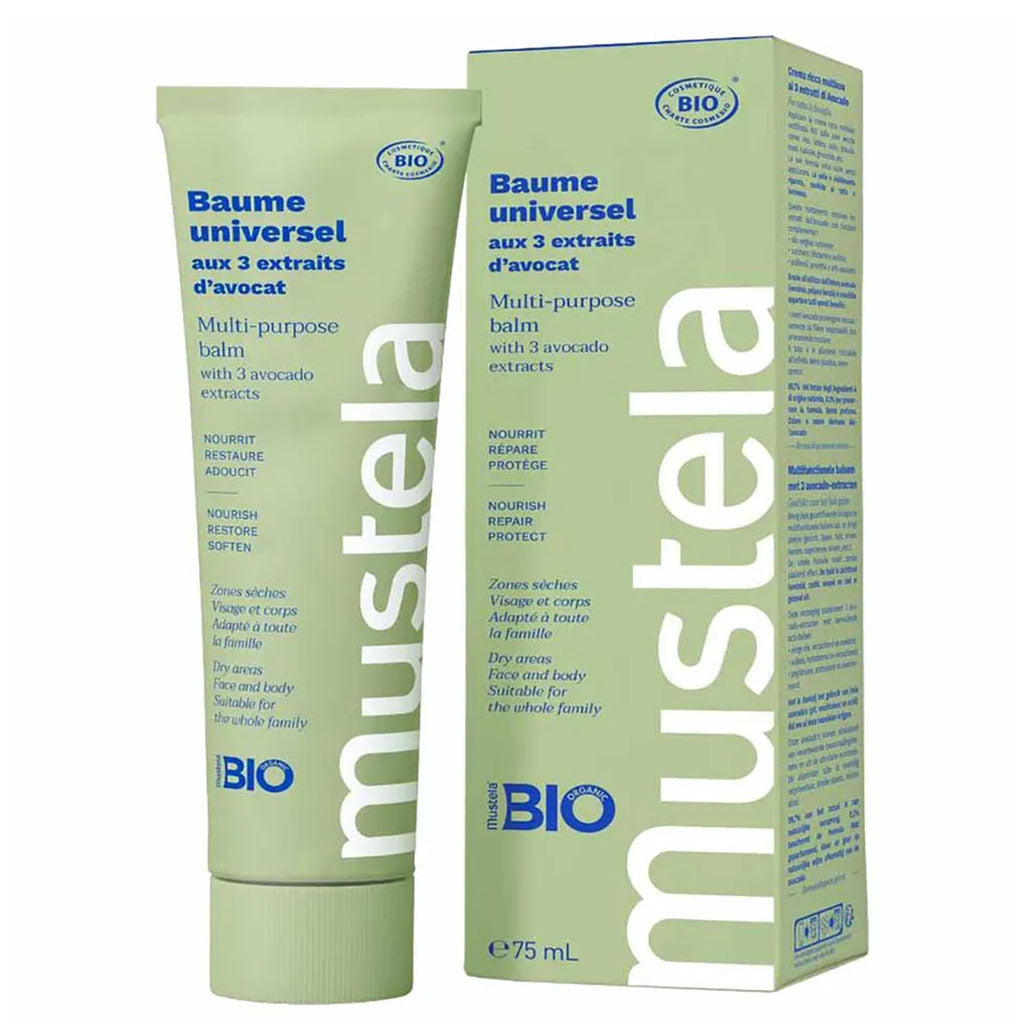 Mustela Bio Organic Multi-Purpose Balm For Baby's Dry Face And Body 75ml - Easy Pharmacy LLC