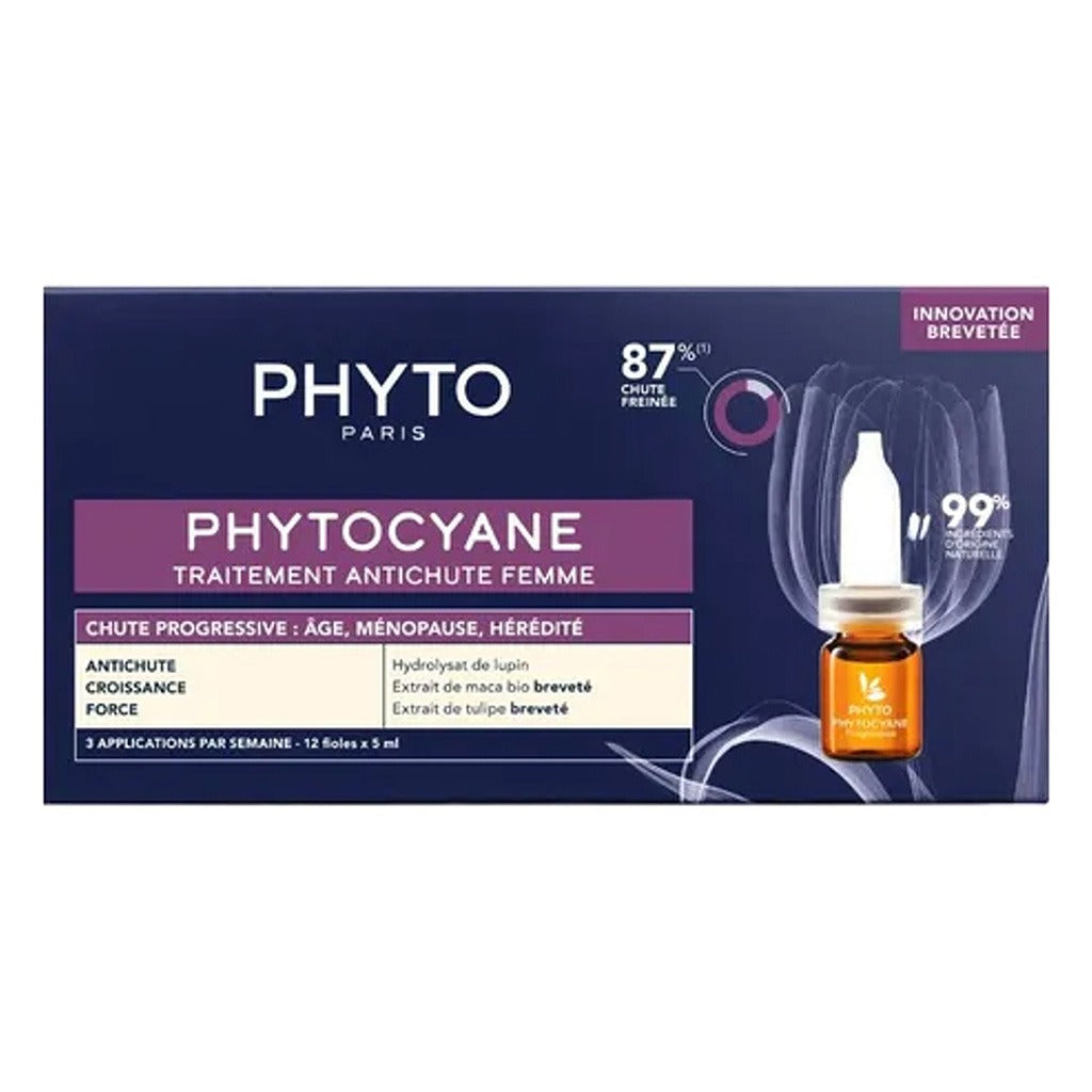 Phyto Phytocyane Densifying Hair Serum For Progressive Hair Loss Treatment In Women 5ml x 12 Vials - Easy Pharmacy LLC