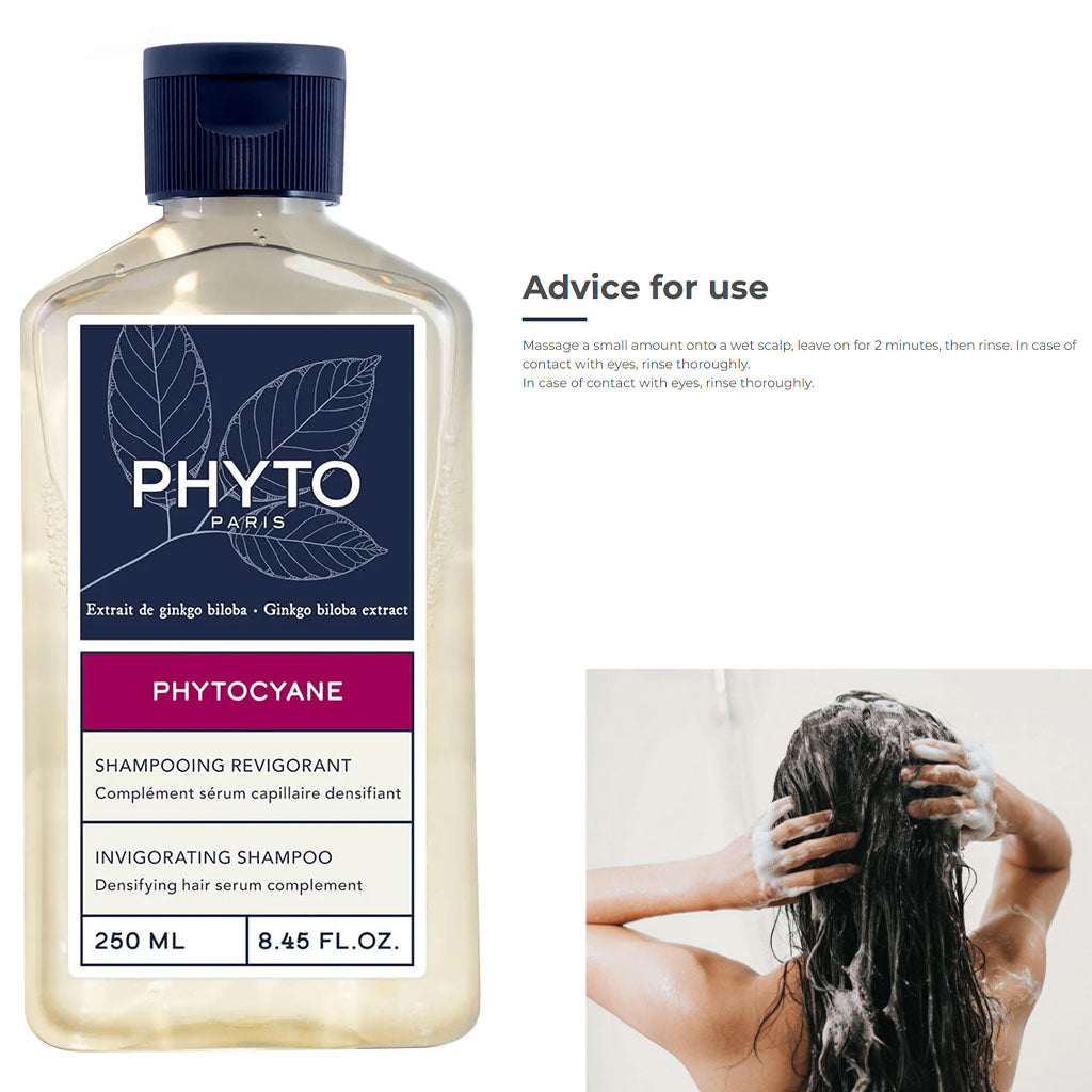 Phyto Phytocyane Invigorating Shampoo For Women 250ml - Easy Pharmacy LLC