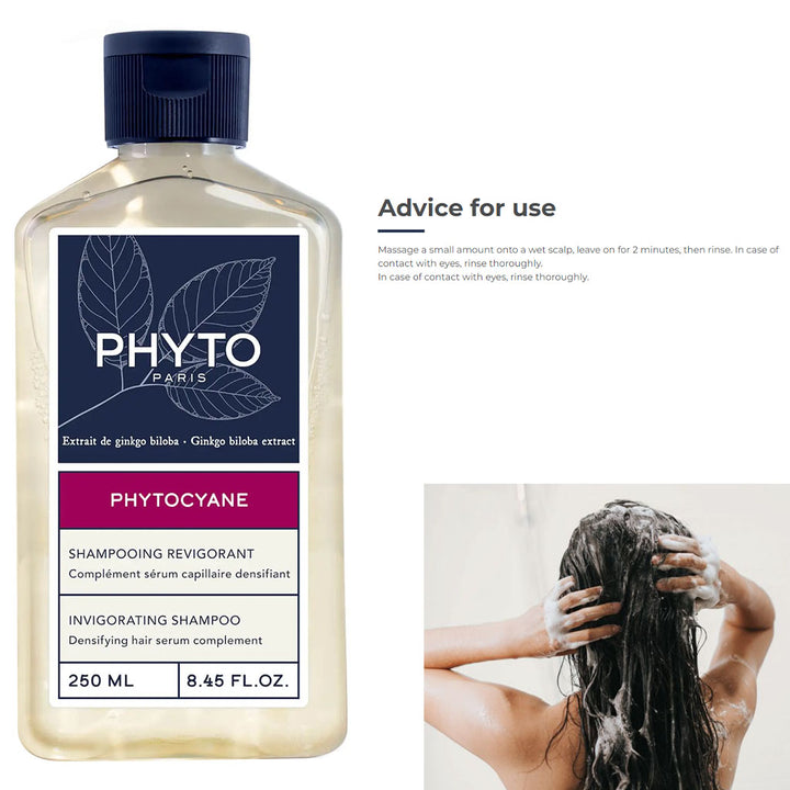 Phyto Phytocyane Invigorating Shampoo For Women 250ml - Easy Pharmacy LLC