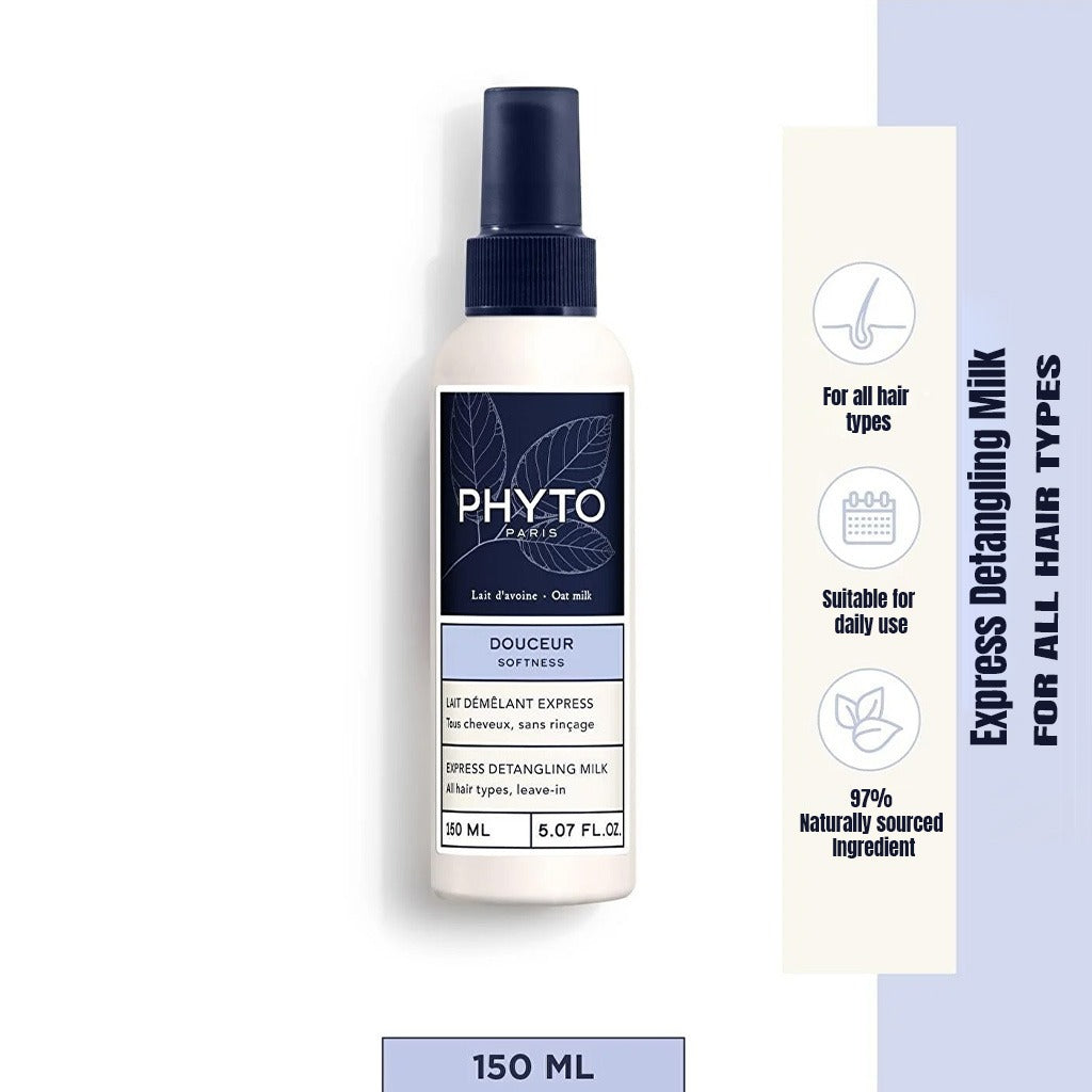 Phyto Douceur Softness Express Detangling Leave-In Milk For All Hair Types 150ml - Easy Pharmacy LLC