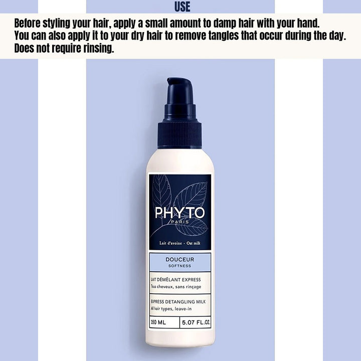Phyto Douceur Softness Express Detangling Leave-In Milk For All Hair Types 150ml - Easy Pharmacy LLC