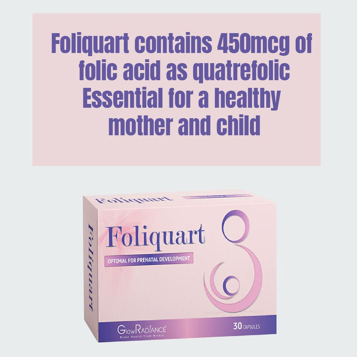 GlowRadiance Foliquart Capsules For Prenatal Development, Pack of 30's - Easy Pharmacy LLC