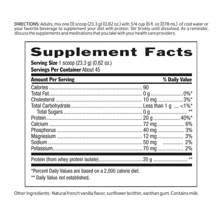 Biochem 100% Whey Isolate Protein Powder - Natural Flavour - 45 Servings - 1048g - Easy Pharmacy LLC