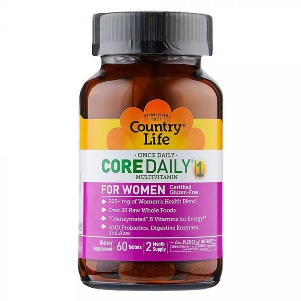 Country Life Core Daily-1 Women Multivitamin Tablets, Pack of 60's - Easy Pharmacy LLC