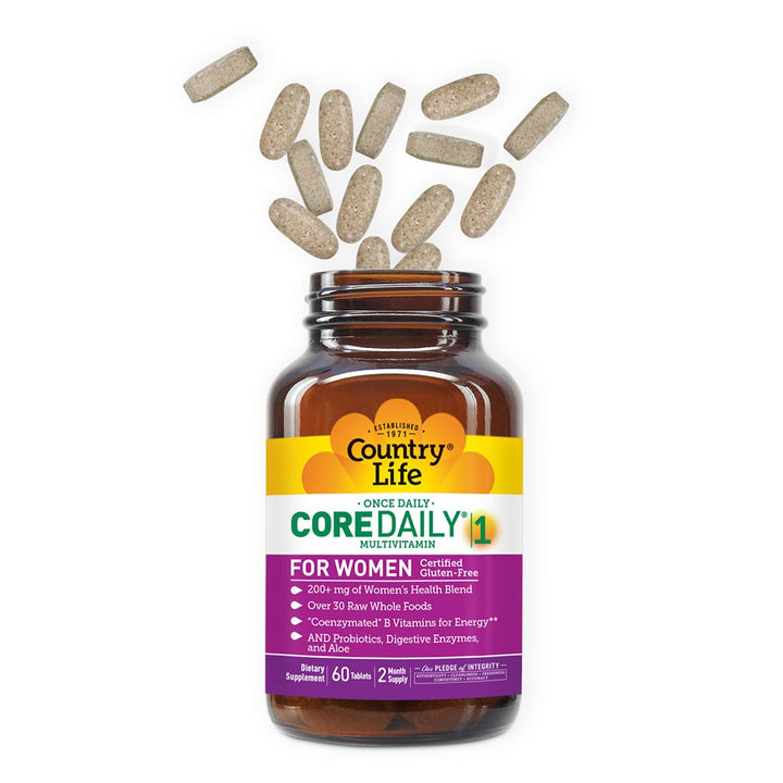 Country Life Core Daily-1 Women Multivitamin Tablets, Pack of 60's - Easy Pharmacy LLC