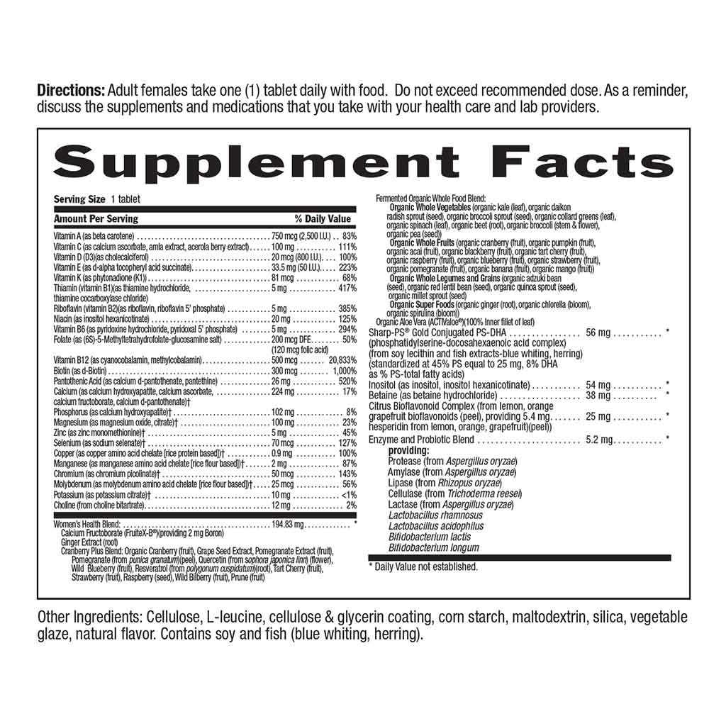 Country Life Core Daily-1 Women 50+ Years Multivitamin Supplement Tablets, Pack of 60's - Easy Pharmacy LLC
