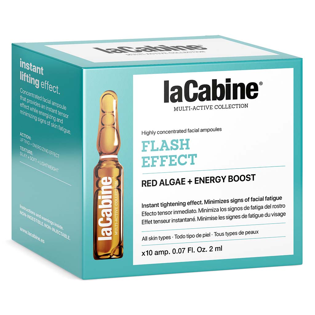LaCabine Flash Effect Instant Lifting & Anti-Fatigue 2ml Facial Ampoules For All Skin Types, Pack of 10's - Easy Pharmacy LLC