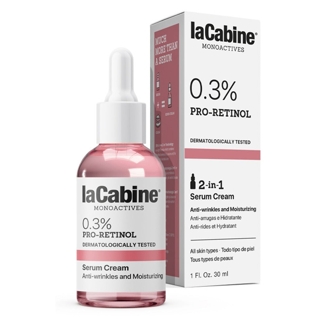 LaCabine Monoactives 0.3% Pro-Retinol Anti-Wrinkle Serum Cream For All Skin Types 30ml - Easy Pharmacy LLC
