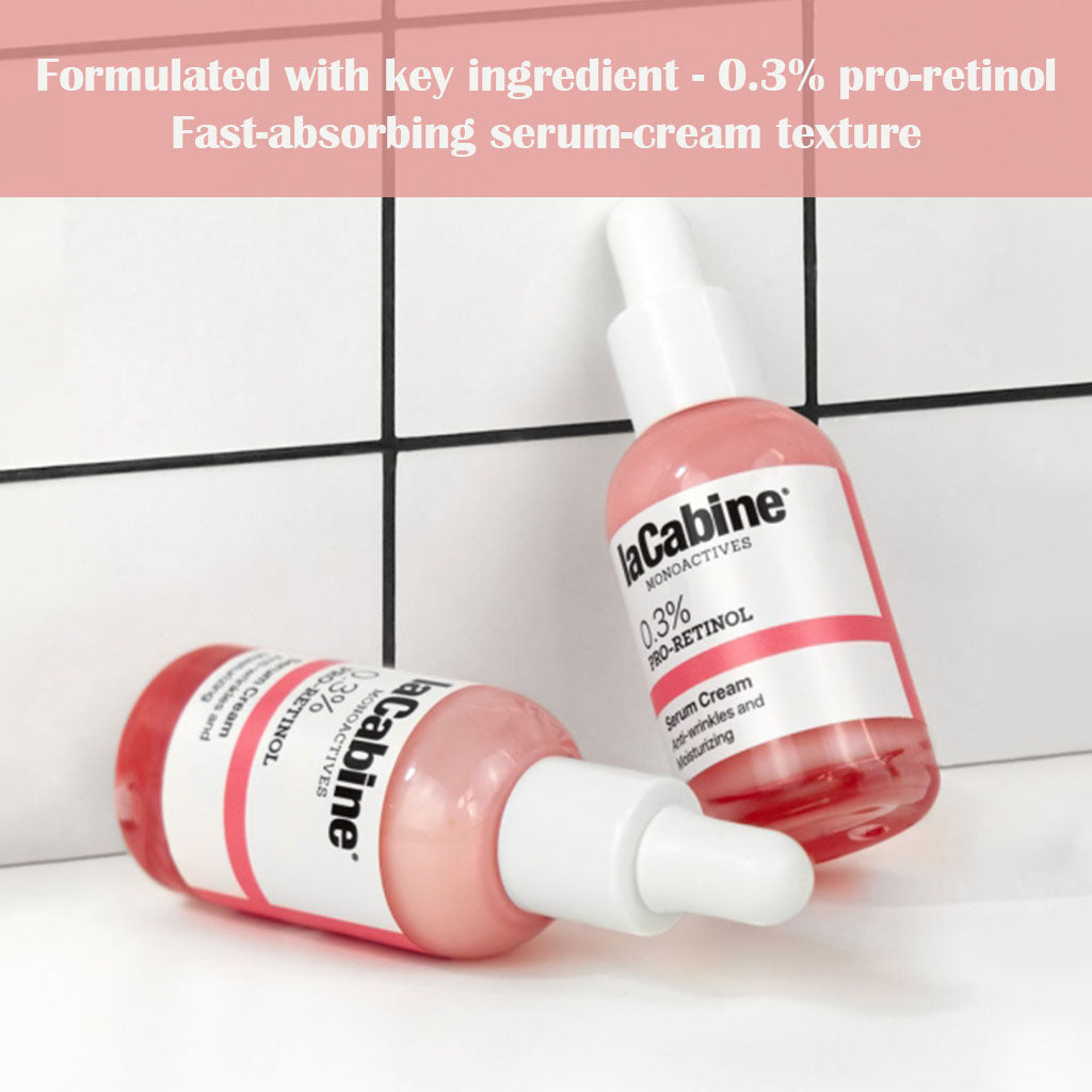 LaCabine Monoactives 0.3% Pro-Retinol Anti-Wrinkle Serum Cream For All Skin Types 30ml - Easy Pharmacy LLC
